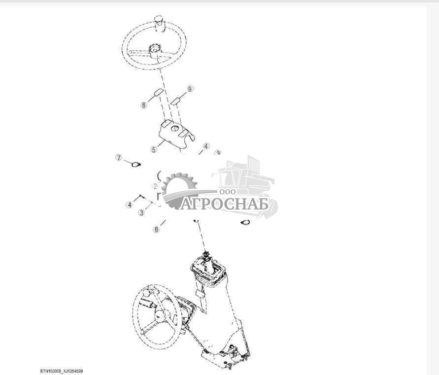 Steering Column and Covers with FNR Switch 
